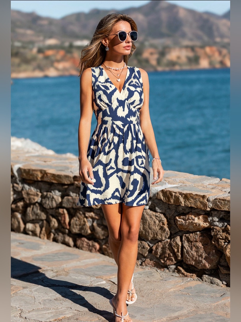 Cupshe Daycation Abstract Mini Dress